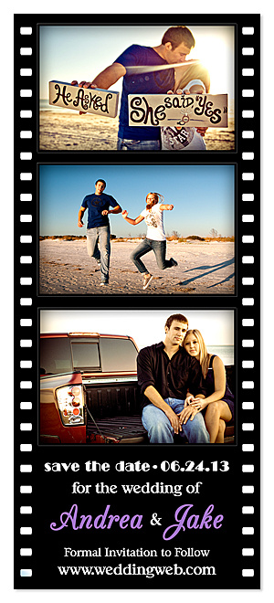 "Date Collage" Save the Date Magnet